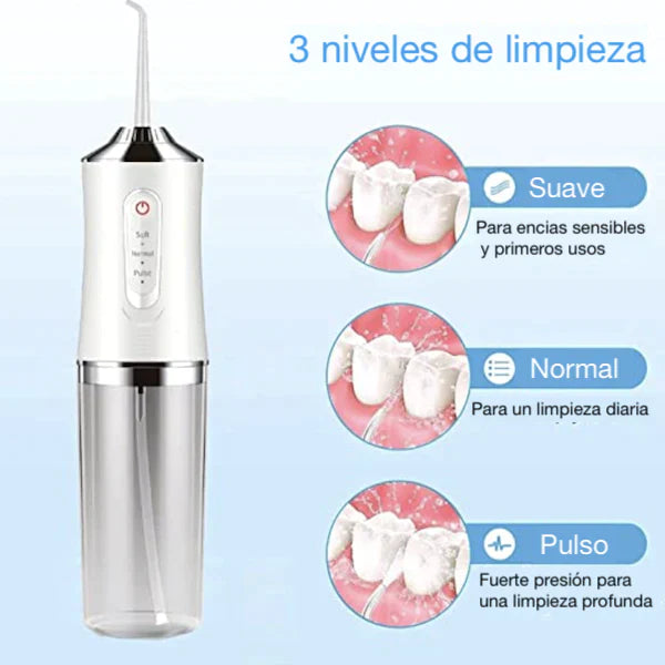 Power Smile Irrigador Dental + Lápiz Clareador Dental (Regalo)